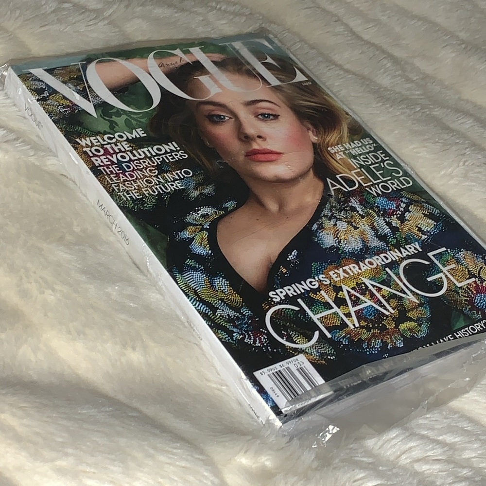 Vogue magazine March 2016 Adele new unopened mint collector